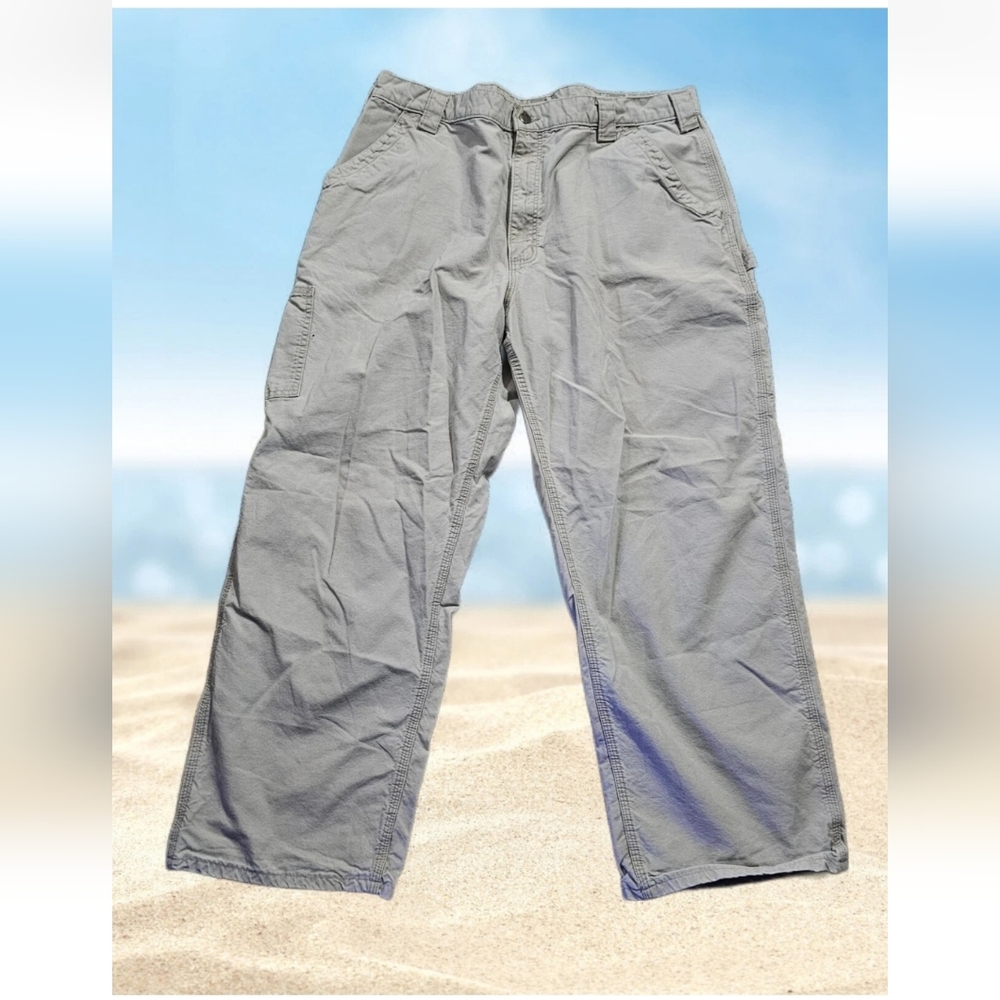 Carhartt Jeans Khaki Nwot Dungaree Mens 40x32 Tan Utility Gorpcore Skater